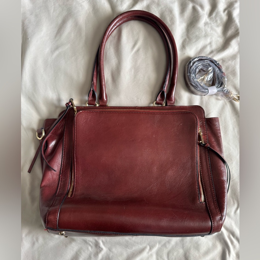 Andrew Marc New York Burgundy Bag